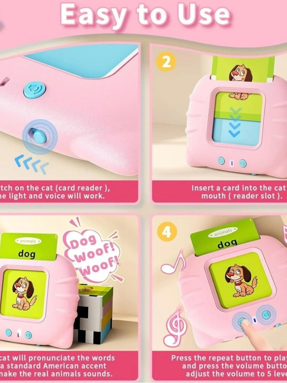 My First Words Teacher: Talking Flash Cards Learning System for Toddlers